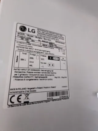 Frigorífico combi LG