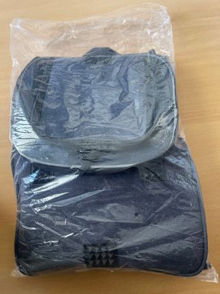 Mochila para mascotas azul y gris