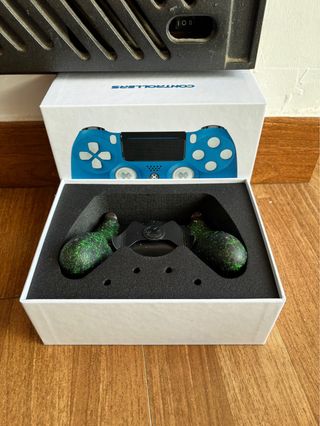 Mando PS4 xcontroller Negro y Verde