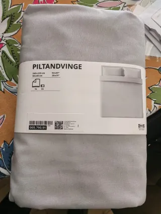 Set Copripiumino e Federe Grigio IKEA