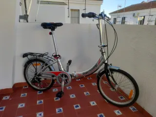 Bicicleta Plegable Boomerang Plata