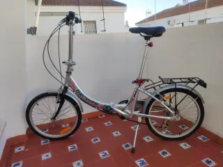 Bicicleta Plegable Boomerang Plata