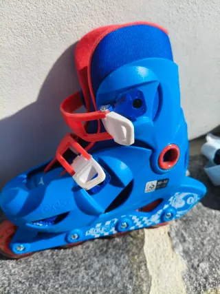 Patines en línea niño Oxelo azul/rojo