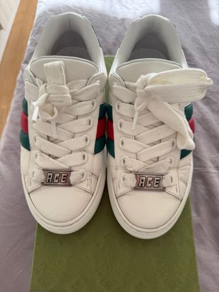 Zapatillas Gucci Ace Blancas