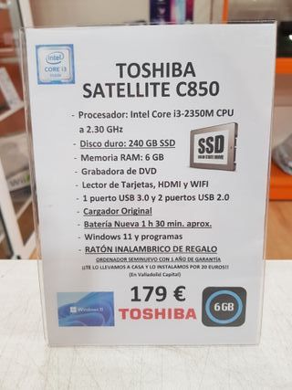 Toshiba Satellite C850 Portátil