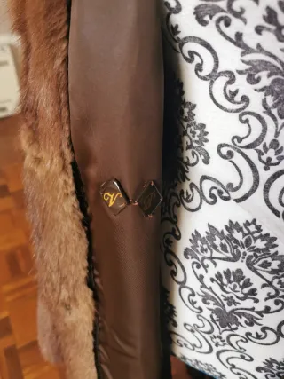 Cappotto in pelliccia marrone