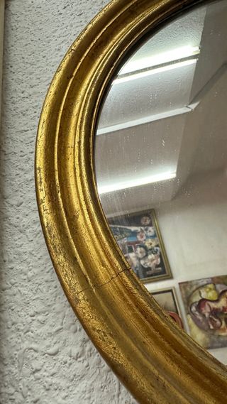 Espejo Redondo Marco Dorado n 1
