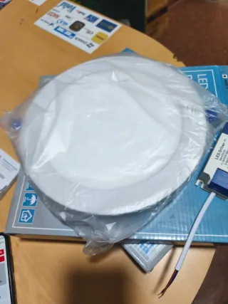 2x Panel LED Empotrable Redondo 20W