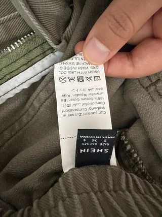 Pantalón cargo verde oliva