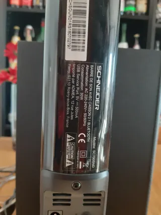 Barra de Sonido Schneider SC700SND 2.1 Negra