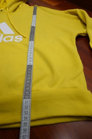 Sudadera Adidas Amarilla Logo Grande Talla L