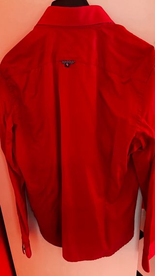 Camisa 7 Camicie Roja Talla L.