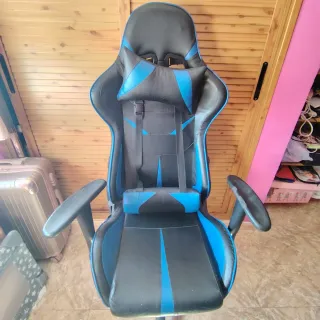 Silla Gaming Negra y Azul