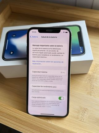 iPhone X color Plata