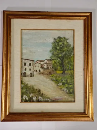 Antico Dipinto Impressionista Andrea Figari