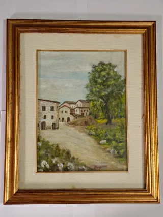 Antico Dipinto Impressionista Andrea Figari