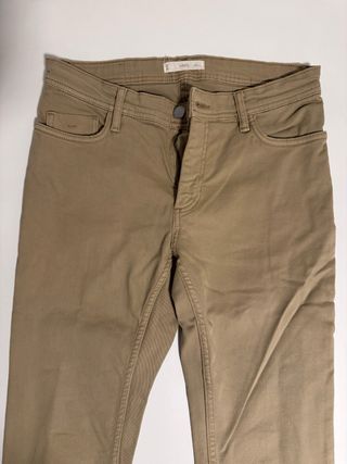 Pantalones Mango Beige Talla M