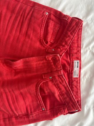 Pantalón Bershka Rojo