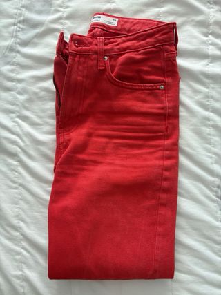Pantalón Bershka Rojo