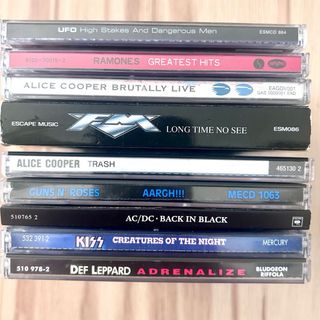 Lotto 9 CD Hard Rock AC/DC Guns Kiss Alice Def Lep