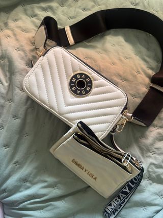 Bandolera Beige BIMBA Y LOLA Nueva