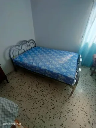 Cama 135x190 Metal y Tela