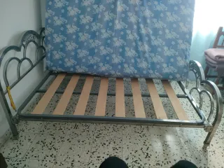 Cama 135x190 Metal y Tela