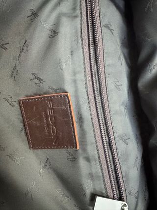 Zaino uomo in pelle blu