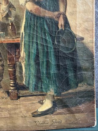 Cuadro antiguo pareja