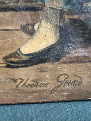 Cuadro antiguo pareja