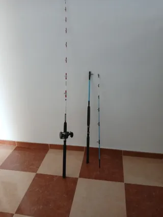 2 cañas de pescar