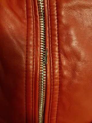 Chaqueta polipiel roja