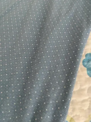 Vestido azul de lunares talla única