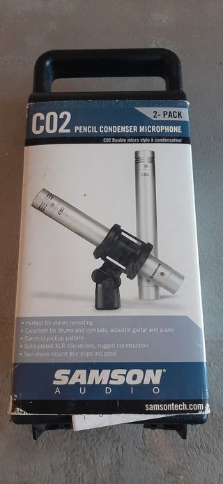 Samson CO2 Micrófonos Condensador Lápiz 2-Pack