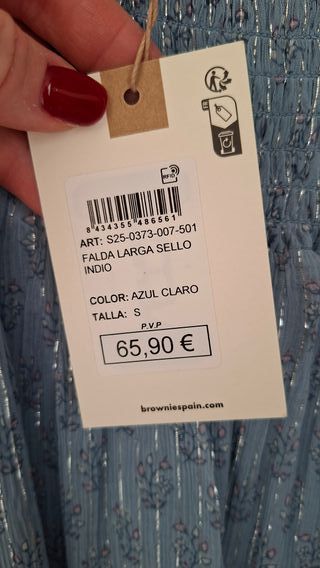 Falda niña Brownie talla S