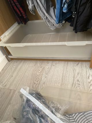 Cesta Plástico Armario Pax Ikea Transparente
