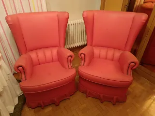 2 Poltrone Vintage Rosse