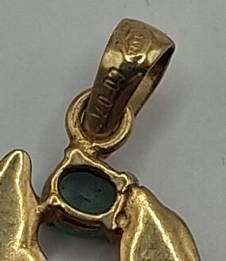 Colgante Delfines PD Oro 18k, 0,74gr. Ref. G-231.