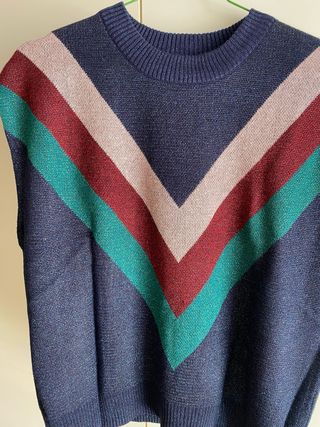 Chaleco punto Mango multicolor talla única