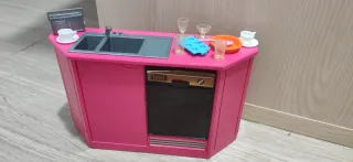 Set cocina muñeca Barbie 1986 Mattel Arcos