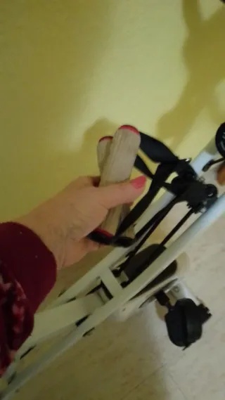 Bicicleta Estática Plegable Blanca