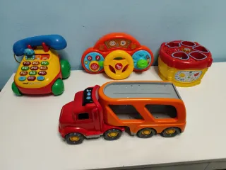 Lote Juguetes Vtech: Teléfono, Coche, Tambor