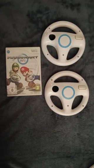 Mario Kart Wii + 2 Volantes Originales