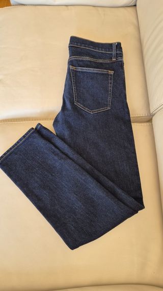 Vaqueros MUJI Rectos Azul Oscuro Talla 30