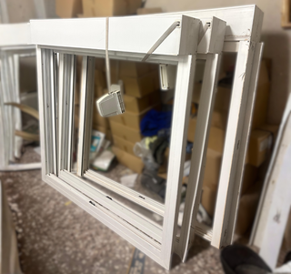 Ventana corredera aluminio blanco doble cristal