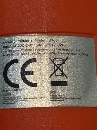 Pulidora/Lijadora Eléctrica Naranja