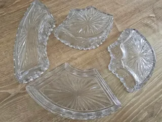 Recipientes cristal tallado antiguos