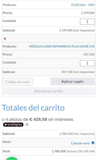 Flux Ador Máquina Corte y Grabado