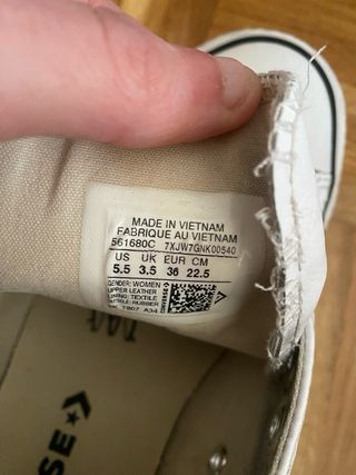 Converse Blancas Doble Suela