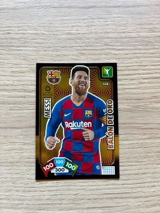 Cromo Messi Balón de Oro nº 458 Adrenalyn XL